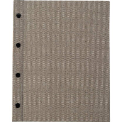 麻柄 ホック式 メニュー(A4 4穴 4ページ) HB-631 / えいむ メニューブック ホックタイプ - 画像 (5)