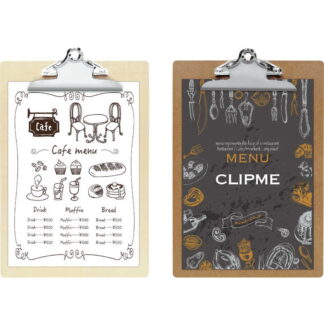合板金具クリップメニュー CLIPME-1 / シンビ メニューブック クリップメニューブック