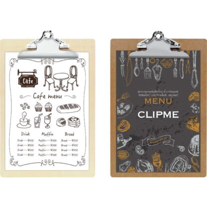 合板金具クリップメニュー CLIPME-1 / シンビ メニューブック クリップメニューブック