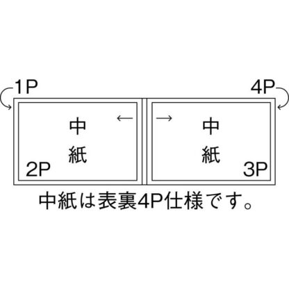 クリアアメリカン メニューブック(A4ヨコ 4P) ABW-23 / シンビ メニューブック メニューABW - 画像 (4)