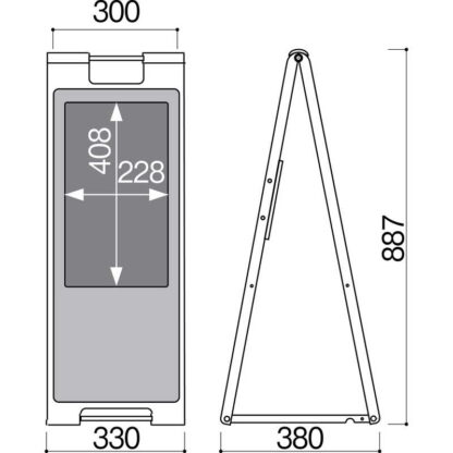 サイネージ ZF-コマボSP-60 / 返品代引不可  / シンビ 店頭販促用品 サイネージ - 画像 (4)