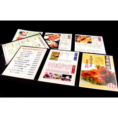 簡単作成 らくらく飲食店メニューVol.2 CH-02 / チェス PCソフトウェア メニュー表作成ソフト メニューブック作成 タブレットも対応 - 画像 (6)